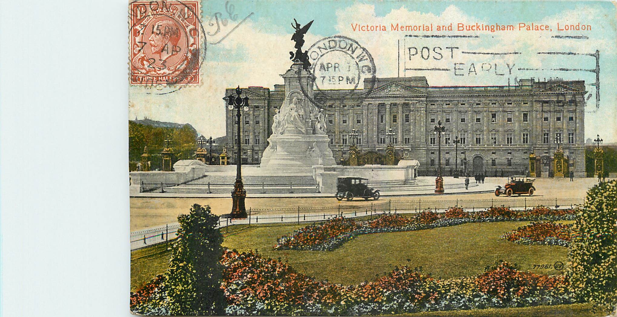 CPA Victoria Memorial and Buckingham Palace London 