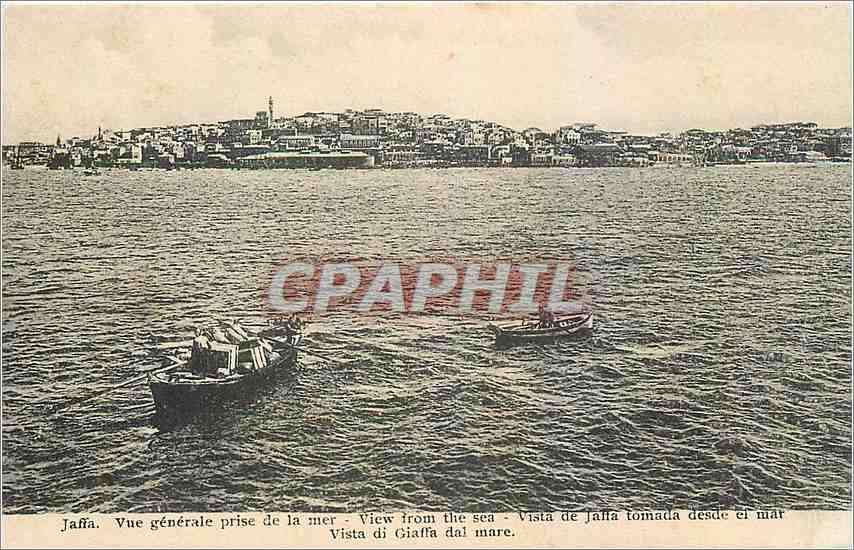 CPA Jaffa Vue generale prise de la mer 