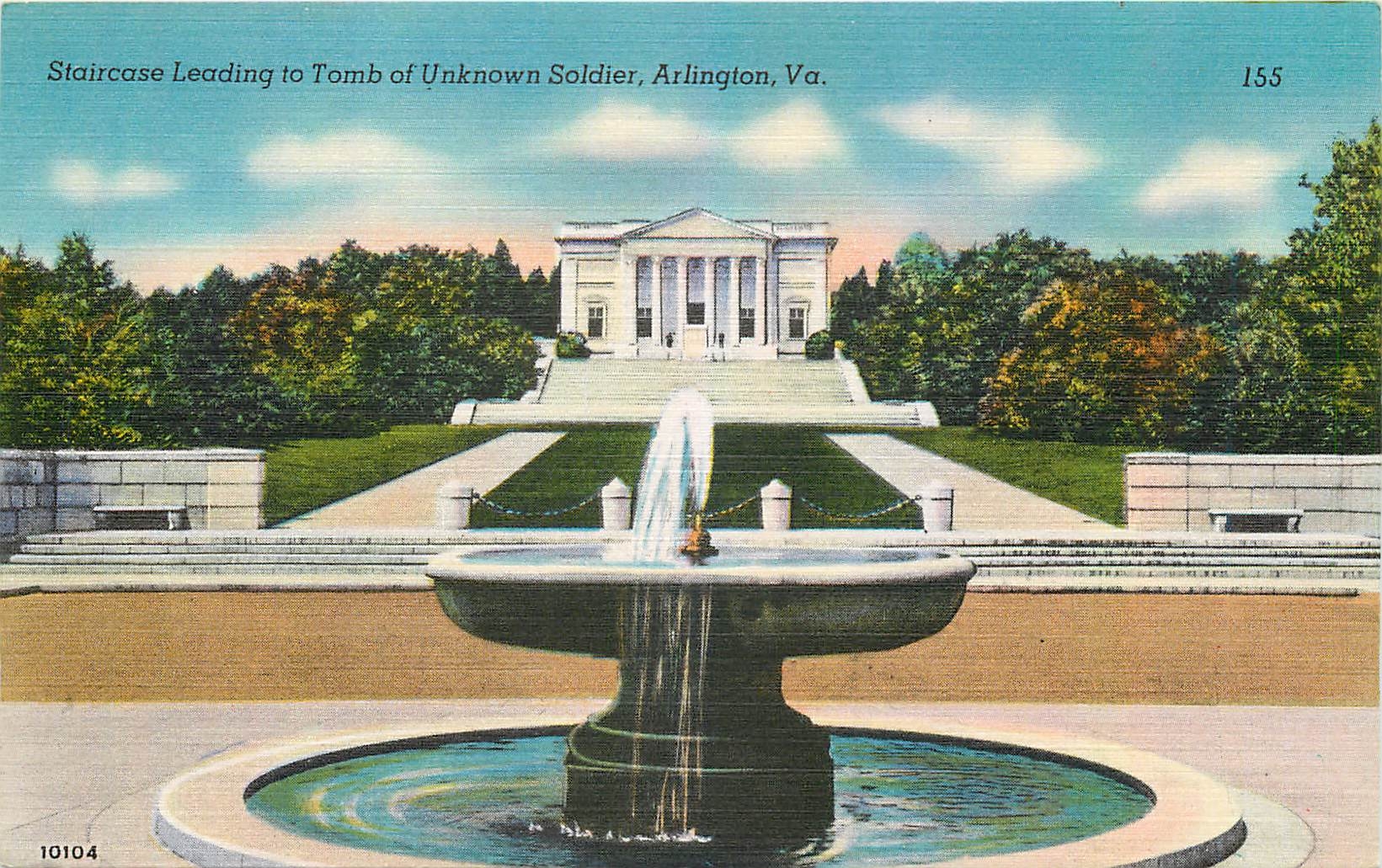 CPA Staircase Leading to Tomb of Unknown Soldier Arlington VA 