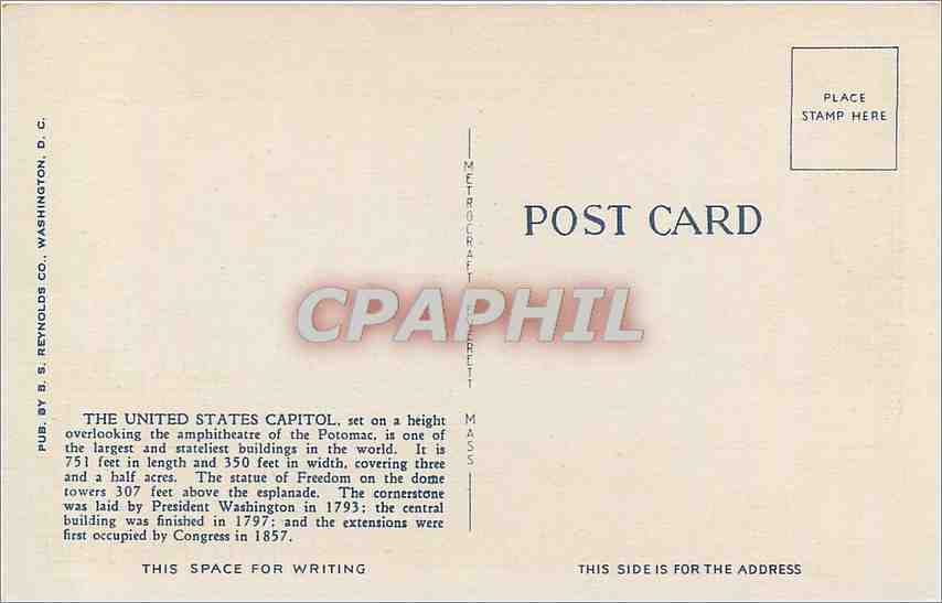CPA US Capitol Washington DC  — Back