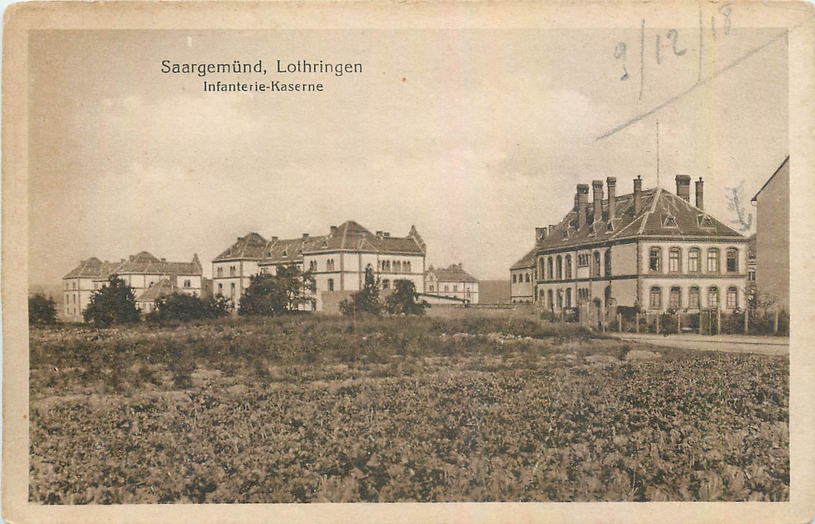 CPA Saargemund Lothringen Infanterie Kaserne Militaria
