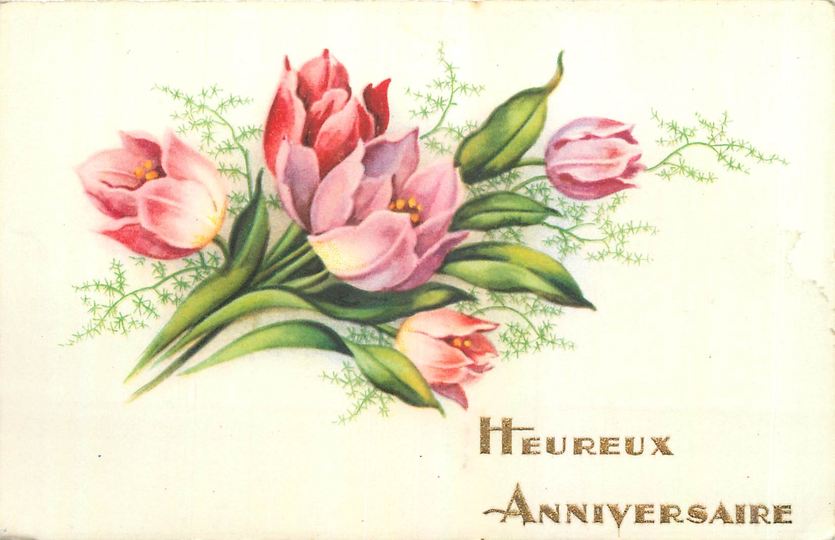 CPA Heureux Anniversaire 