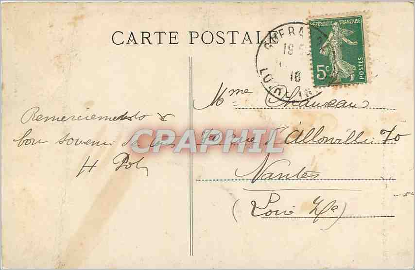 CPA Guerande Loire Inf Chevet de la Chapelle Notre Dame la Blanche  — Rückseite