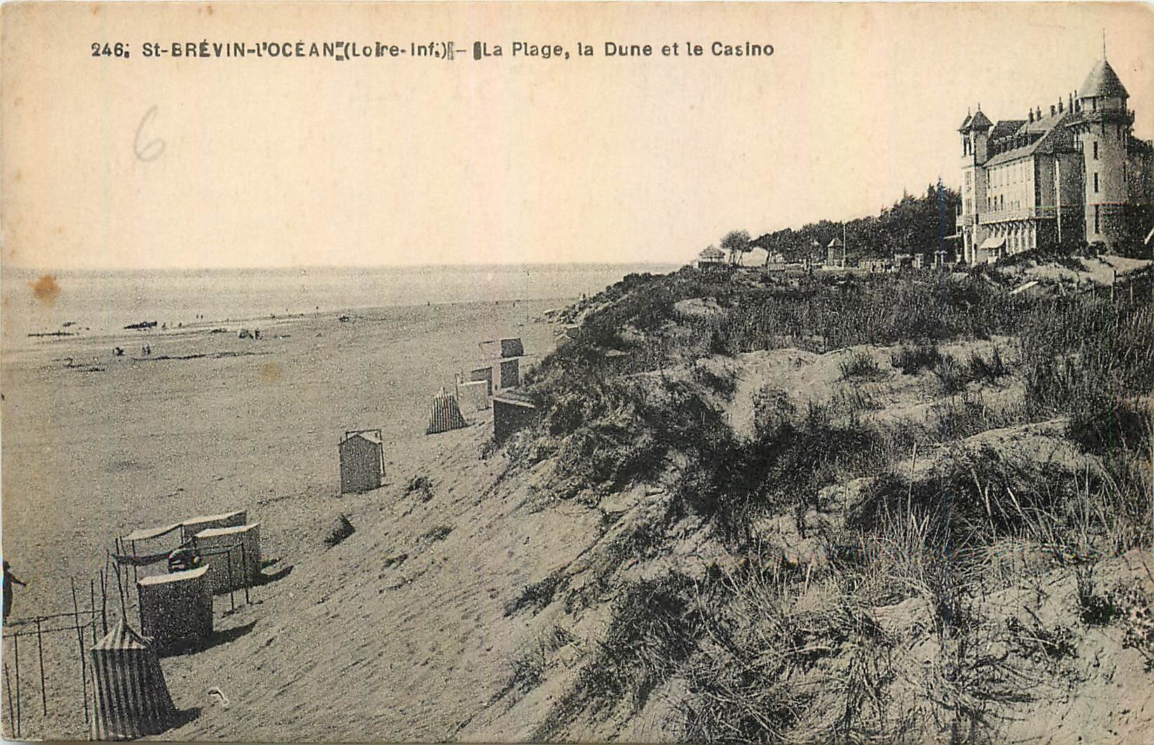 CPA St Brevin l'Ocean Loire Inf La Plage la Dune et le Casino 