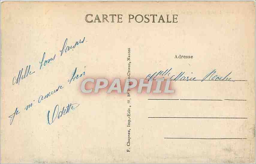 CPA St Brevin l'Ocean Loire Inf La Plage la Dune et le Casino  — Rückseite
