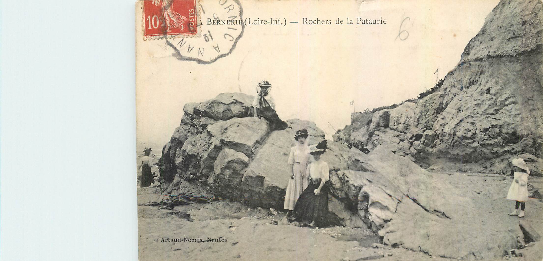 CPA Bernerie Loire Inf Rochers de la Pataurie 