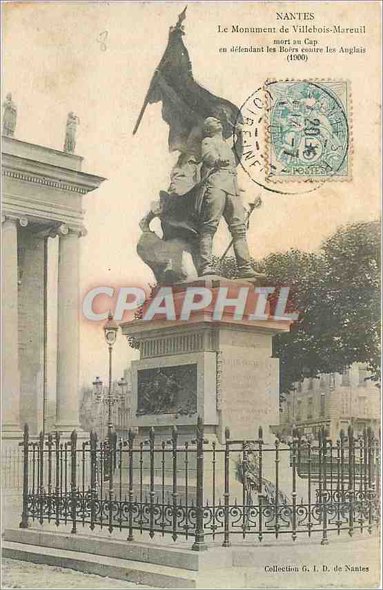 CPA Nantes Le Monument de Villebois Mareuil 