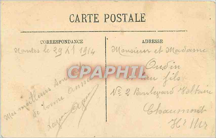 CPA Nantes Cours St Pierre et Abside de la Cathedrale  — Rückseite