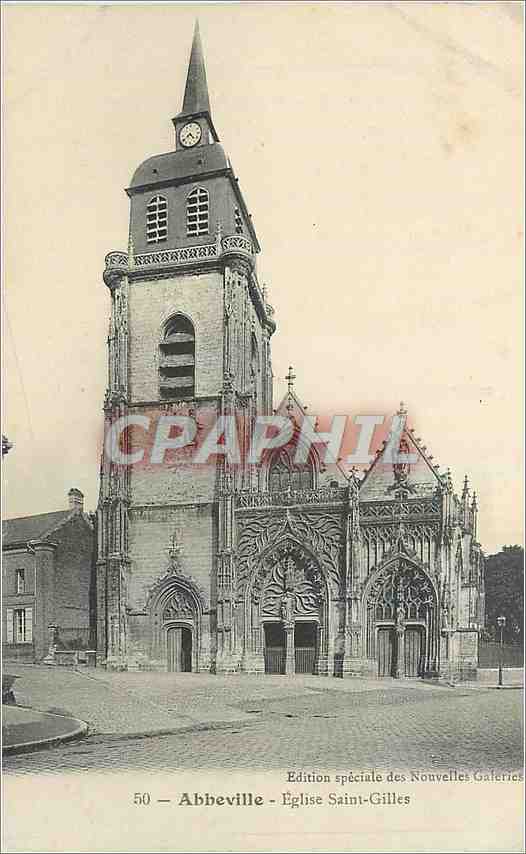 CPA Abbeville Eglise Saint Gilles 