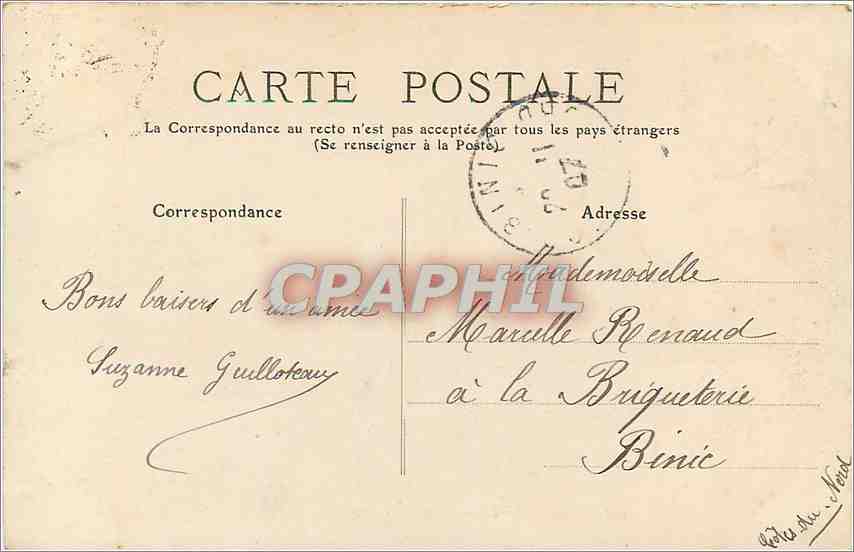 Poitiers - Vallée du Clain, vue prise de Blossac — I.L. — n°37 — Rückseite