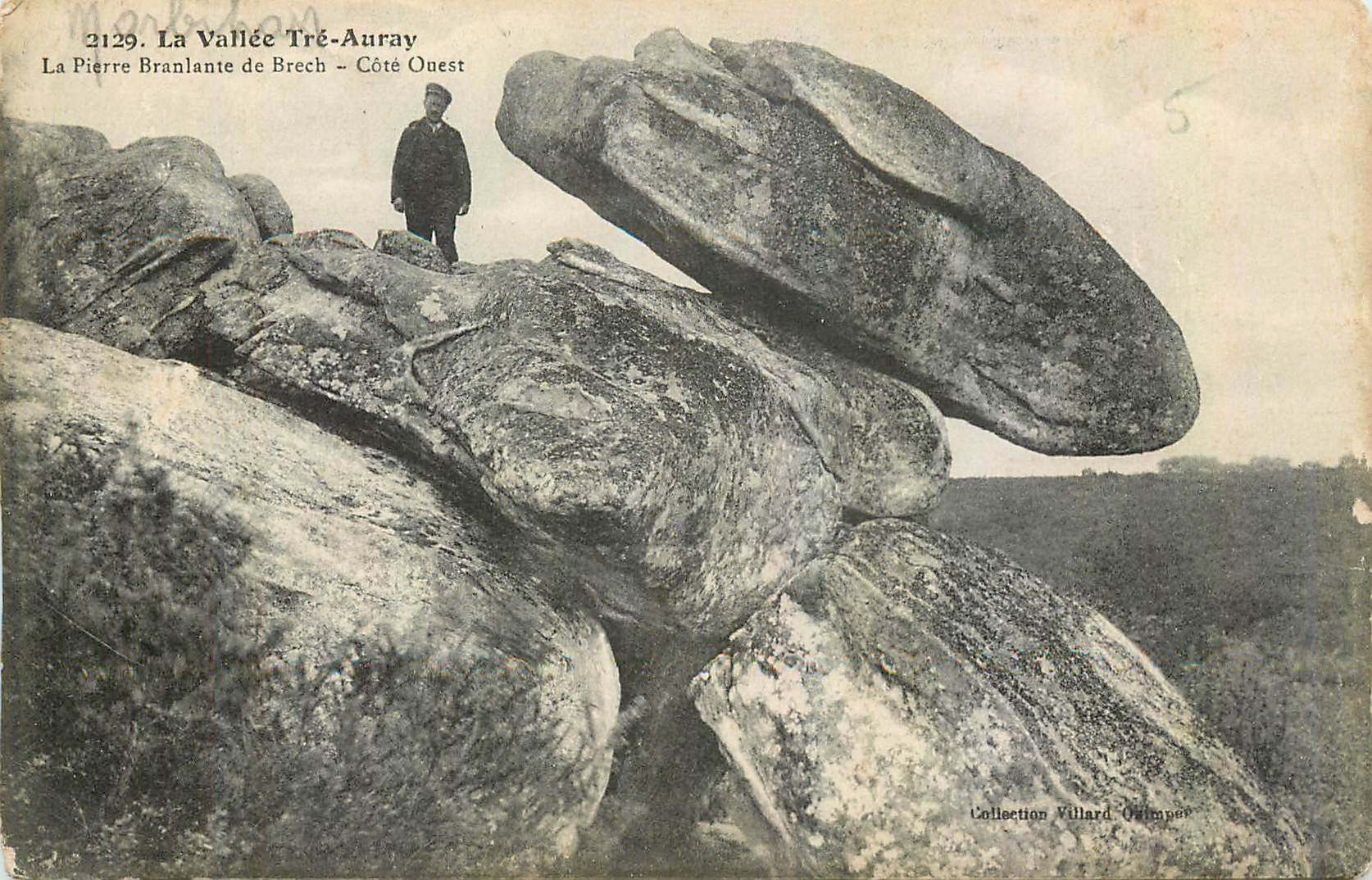 CPA La Vallee Tre Auray Morbihan La Pierre Branlante de Brech Cote Ouest 