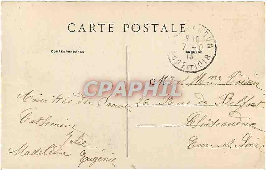 CPA Le Faouet Le Jube de la Chapelle Saint Nicolas  — Rückseite