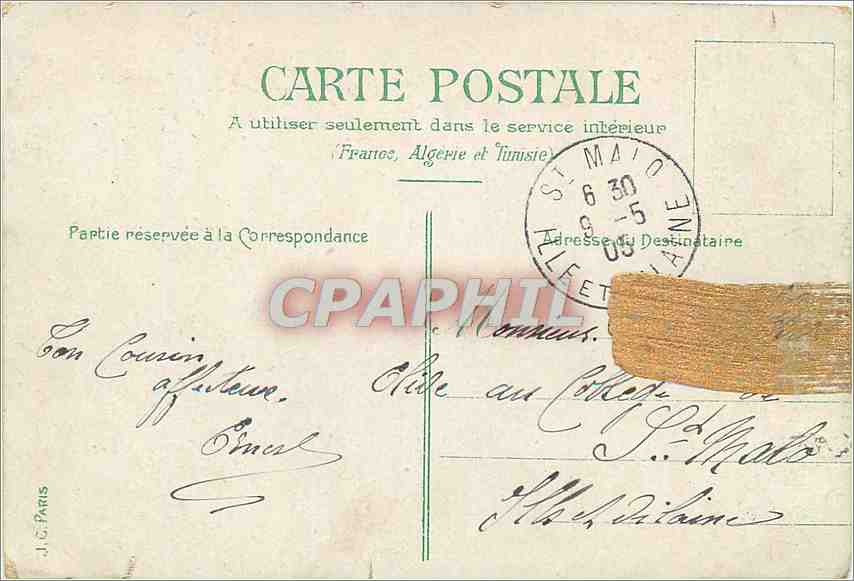 CPA Le Dernier du Bataillon Militaria Jules Monge Zouaves — Rückseite