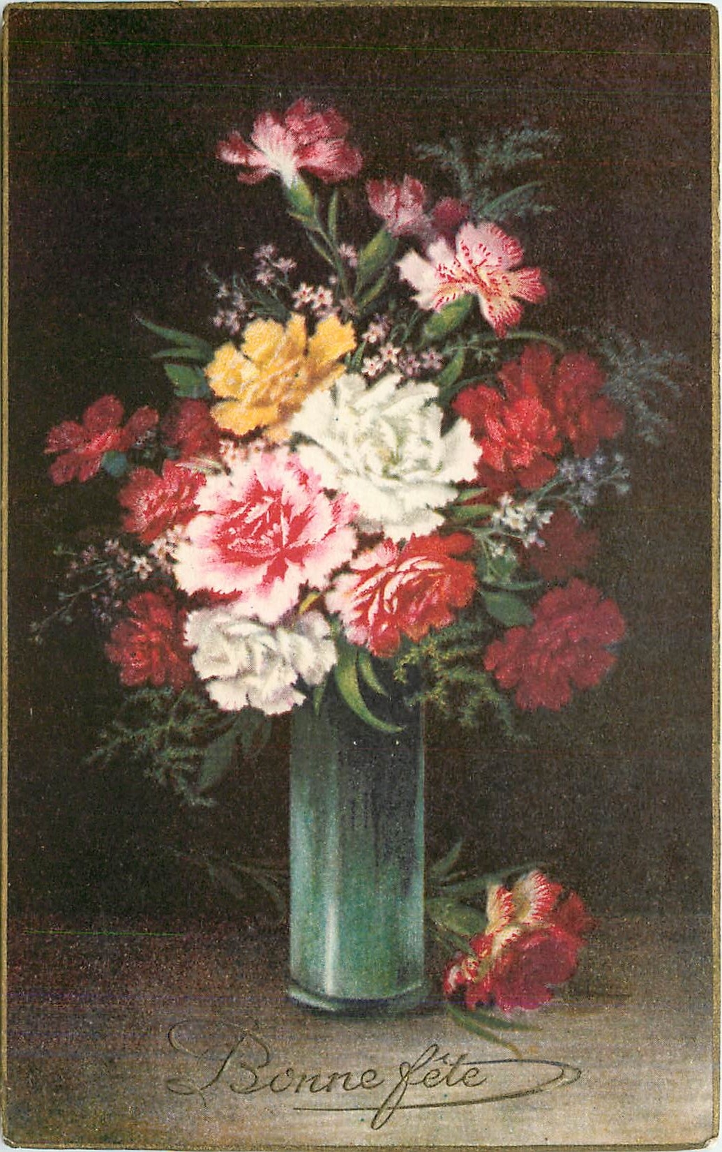 CPA Bonne Fete Fleurs
