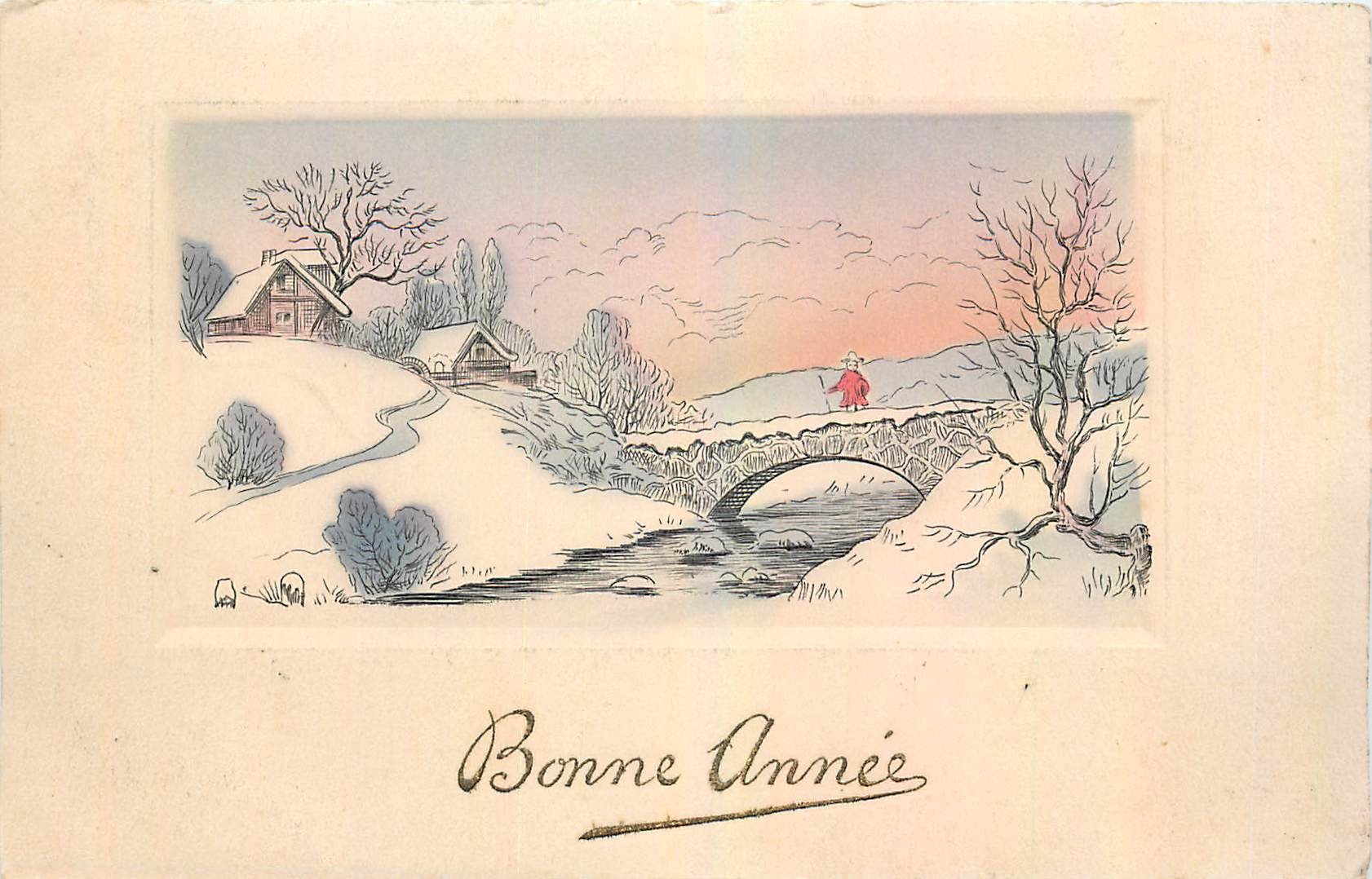 CPA Bonne Annee 