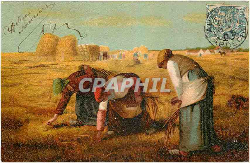 CPA Millet Glaneuses