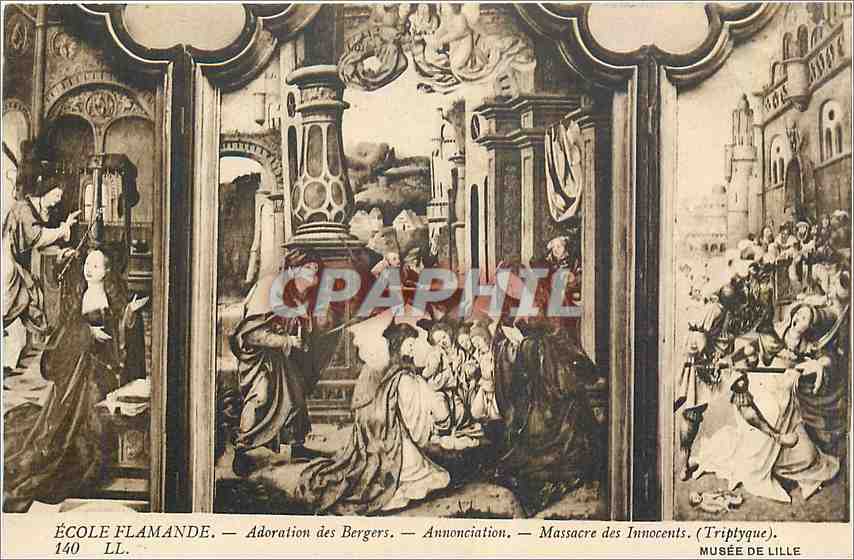 CPA Adoration des Bergers Annonciation Musee de Lille 