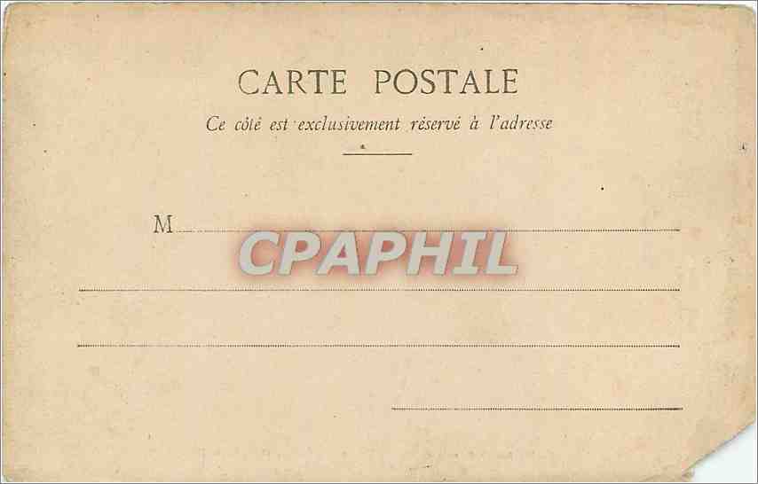 CPA Musee de Lille Lac Olivier Merson Le loup d'Agubbio — Verso