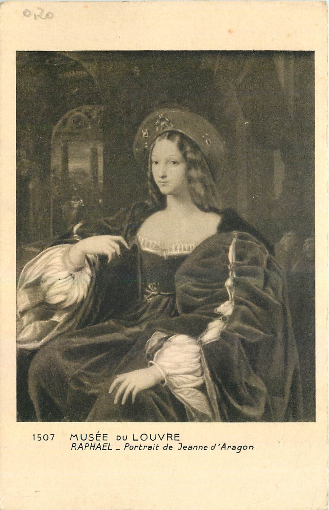 Portrait de Jeanne d'Aragon — Raphaël — Musée du Louvre, série 1507