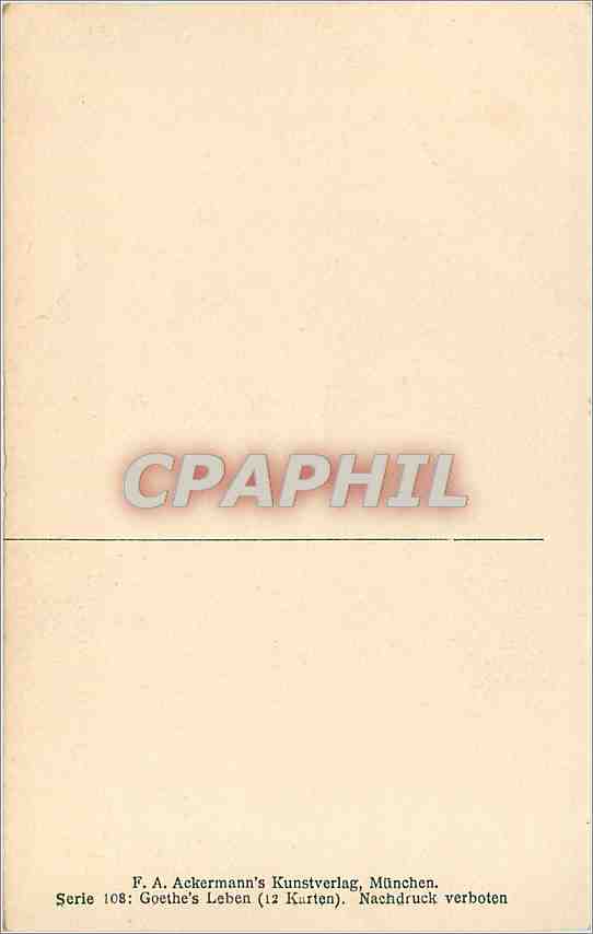 CPA W Friedrich Goethe und Schiller  — Verso