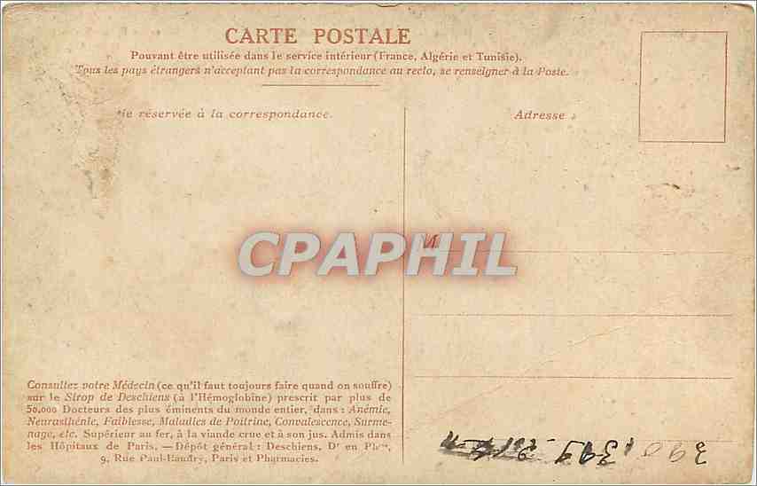 CPA Detail de la Prise de la Smala  — Rückseite