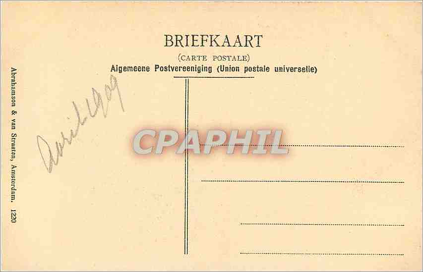 CPA Mauritshius s Gravenhage Rembrandt Van Rijn  — Verso
