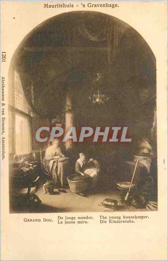 CPA Mauritshuis 's Gravenhage Gerard Dou De jonge moeder 