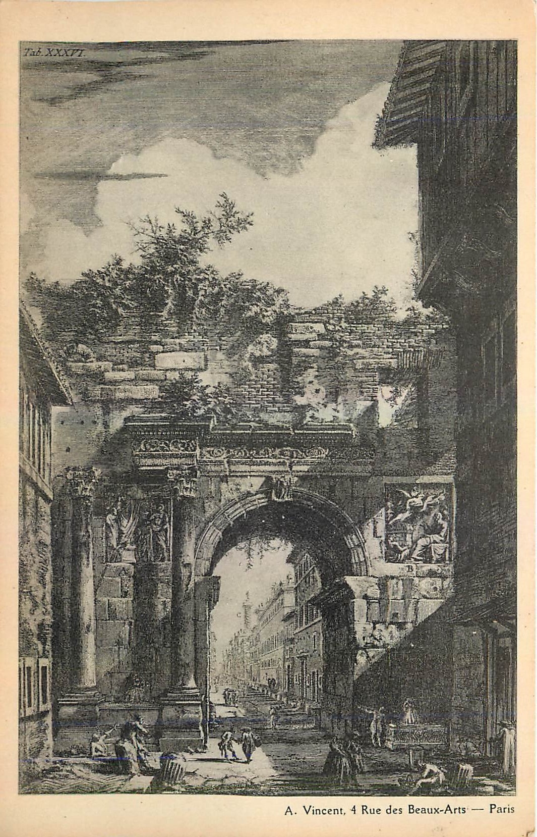 CPA A Vincent Rue des Beaux Arts Paris 