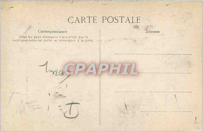 CPA A Vincent Rue des Beaux Arts Paris  — Verso