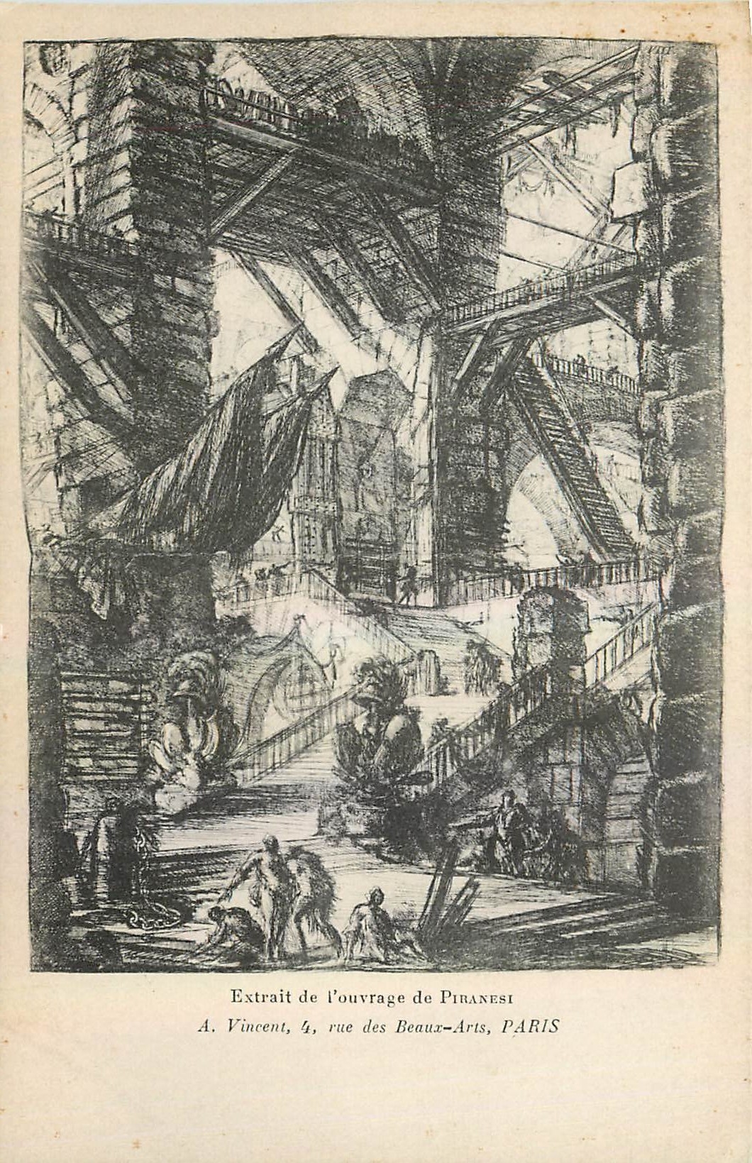 CPA Extrait de l'ouvrage de Piranest A Vincent Rue des Beaux Arts Paris 