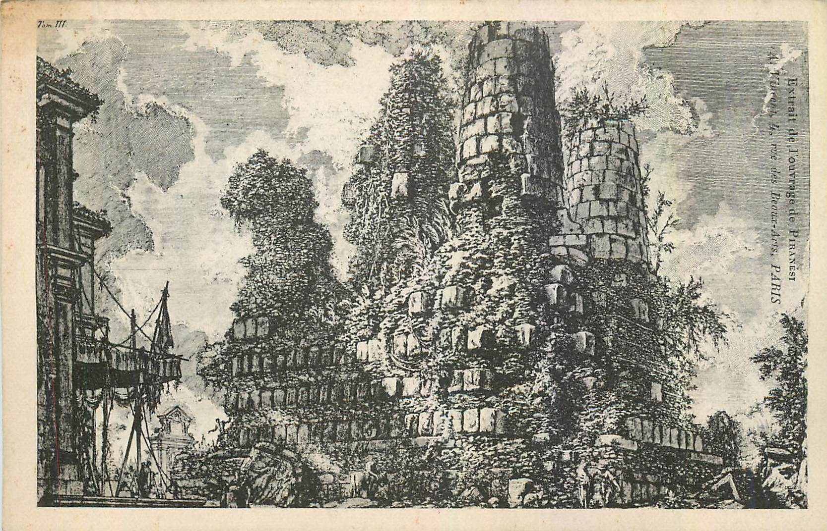 CPA Extrait de l'ouvrage de Piranest A Vincent Rue des Beaux Arts Paris 