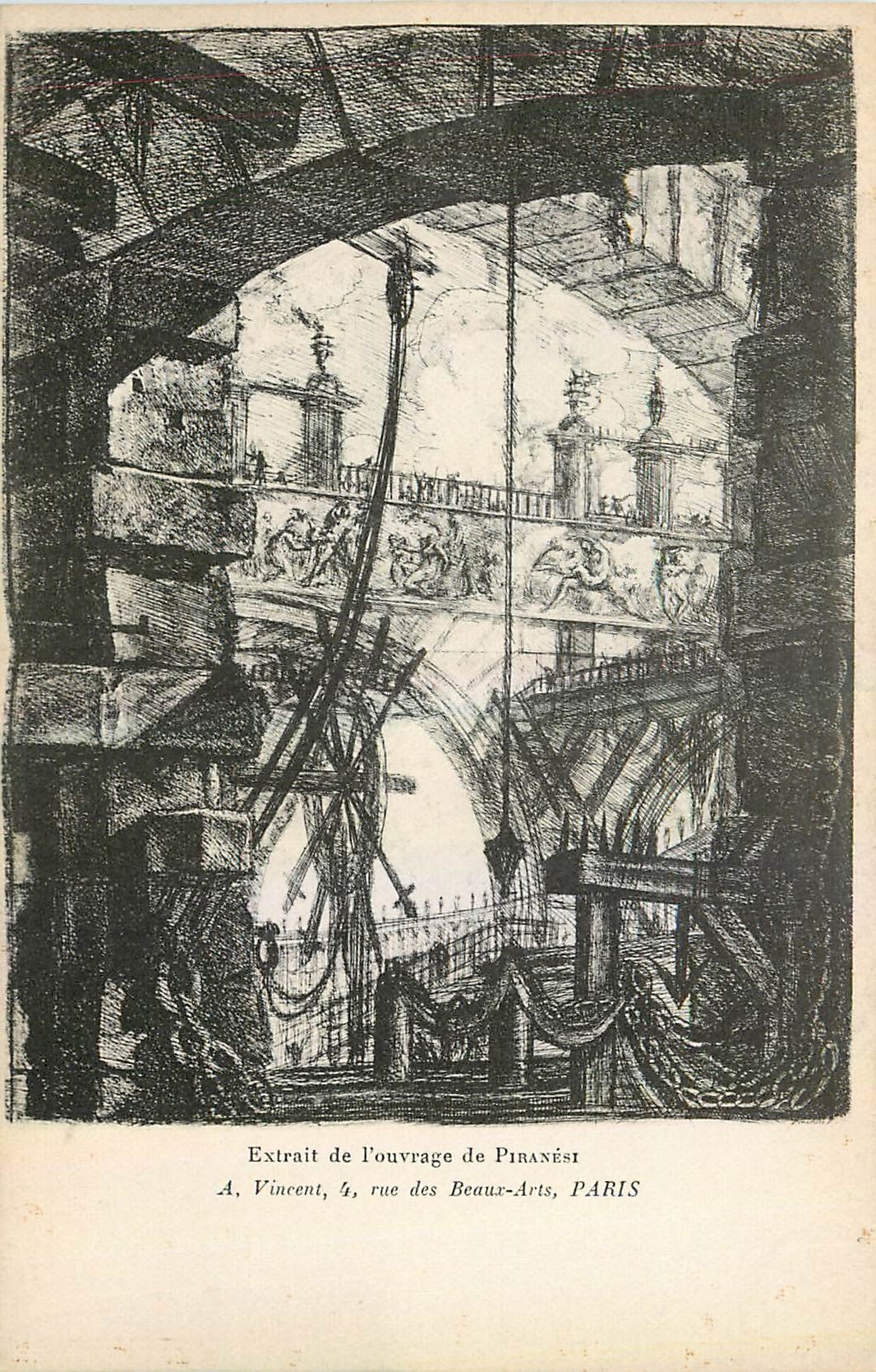 CPA Extrait de l'ouvrage de Piranest A Vincent Rue des Beaux Arts Paris 