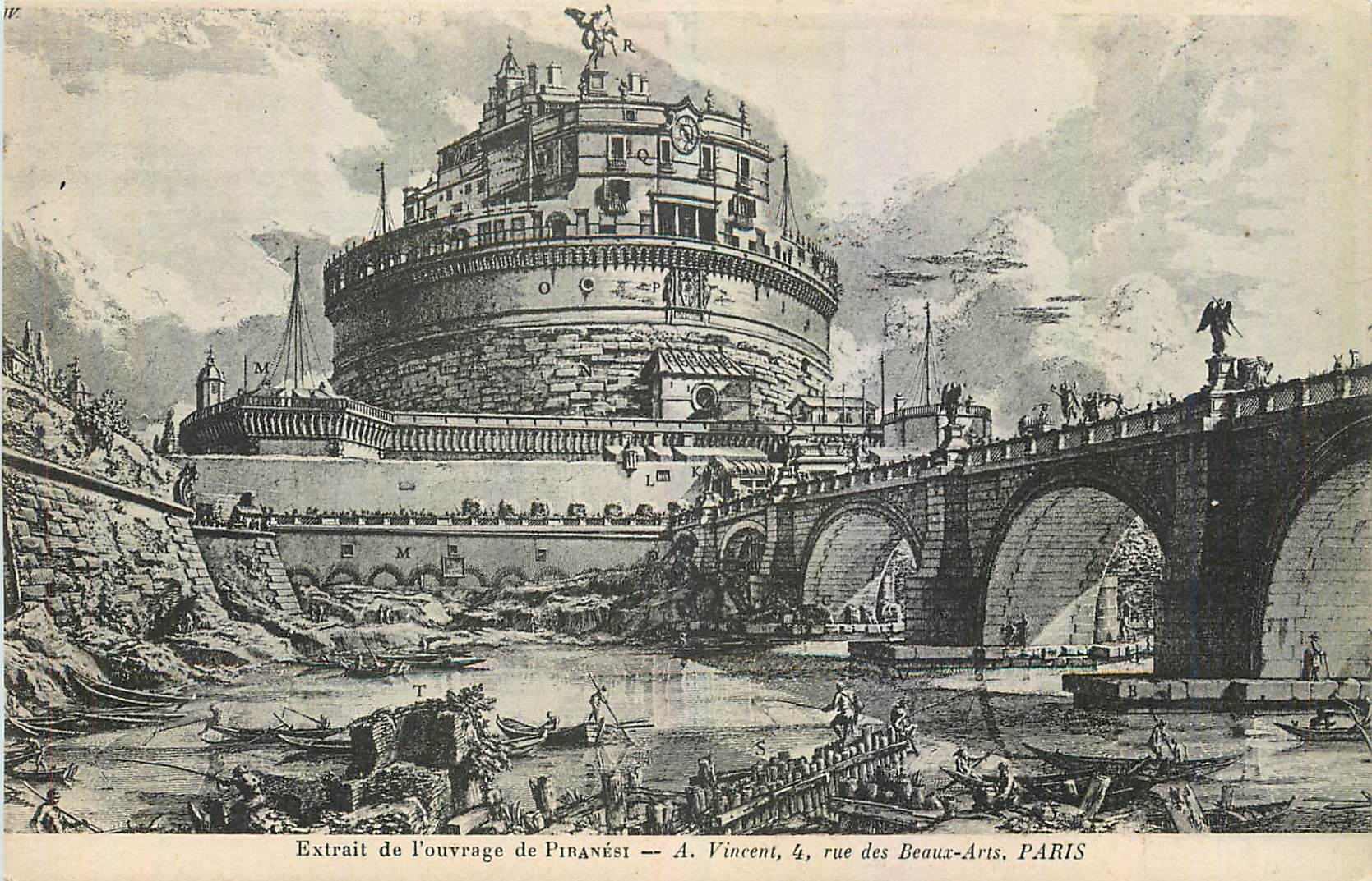 CPA Extrait de l'ouvrage de Piranest A Vincent Rue des Beaux Arts Paris 