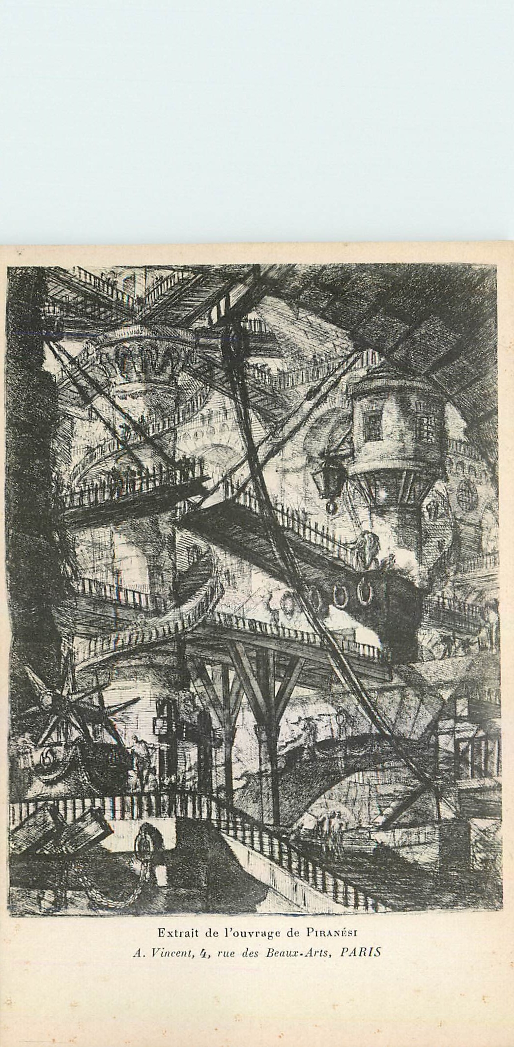 CPA Extrait de l'ouvrage de Piranest A Vincent Rue des Beaux Arts Paris 