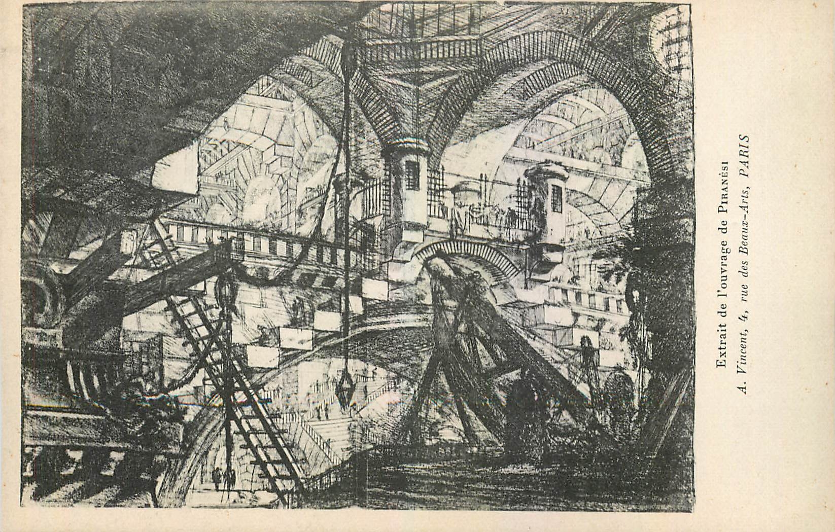 CPA Extrait de l'ouvrage de Piranest A Vincent Rue des Beaux Arts Paris 