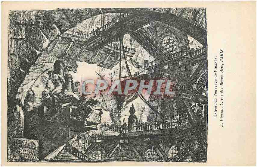 CPA Extrait de l'ouvrage de Piranest A Vincent Rue des Beaux Arts Paris 