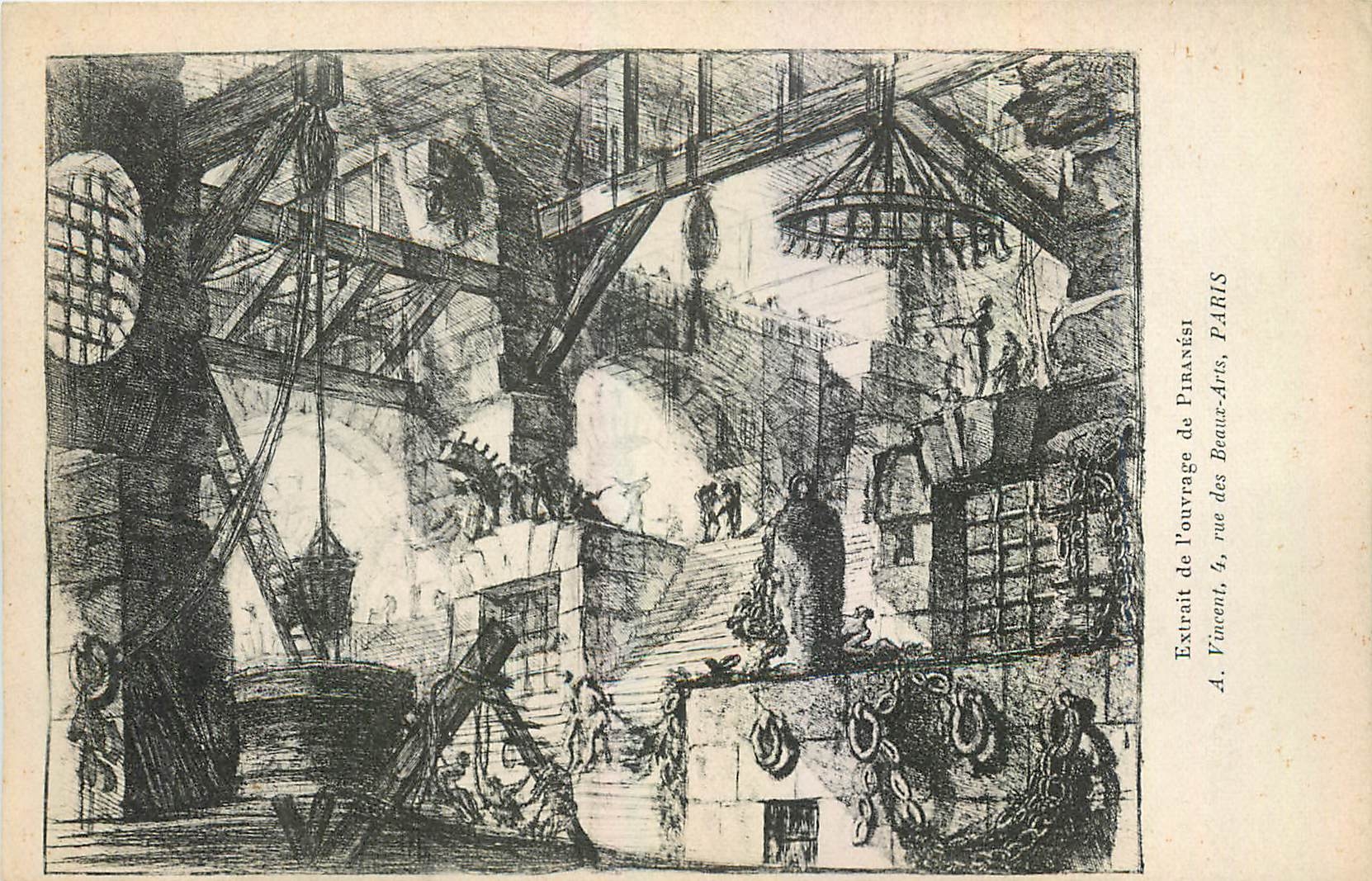 CPA Extrait de l'ouvrage de Piranest A Vincent Rue des Beaux Arts Paris 