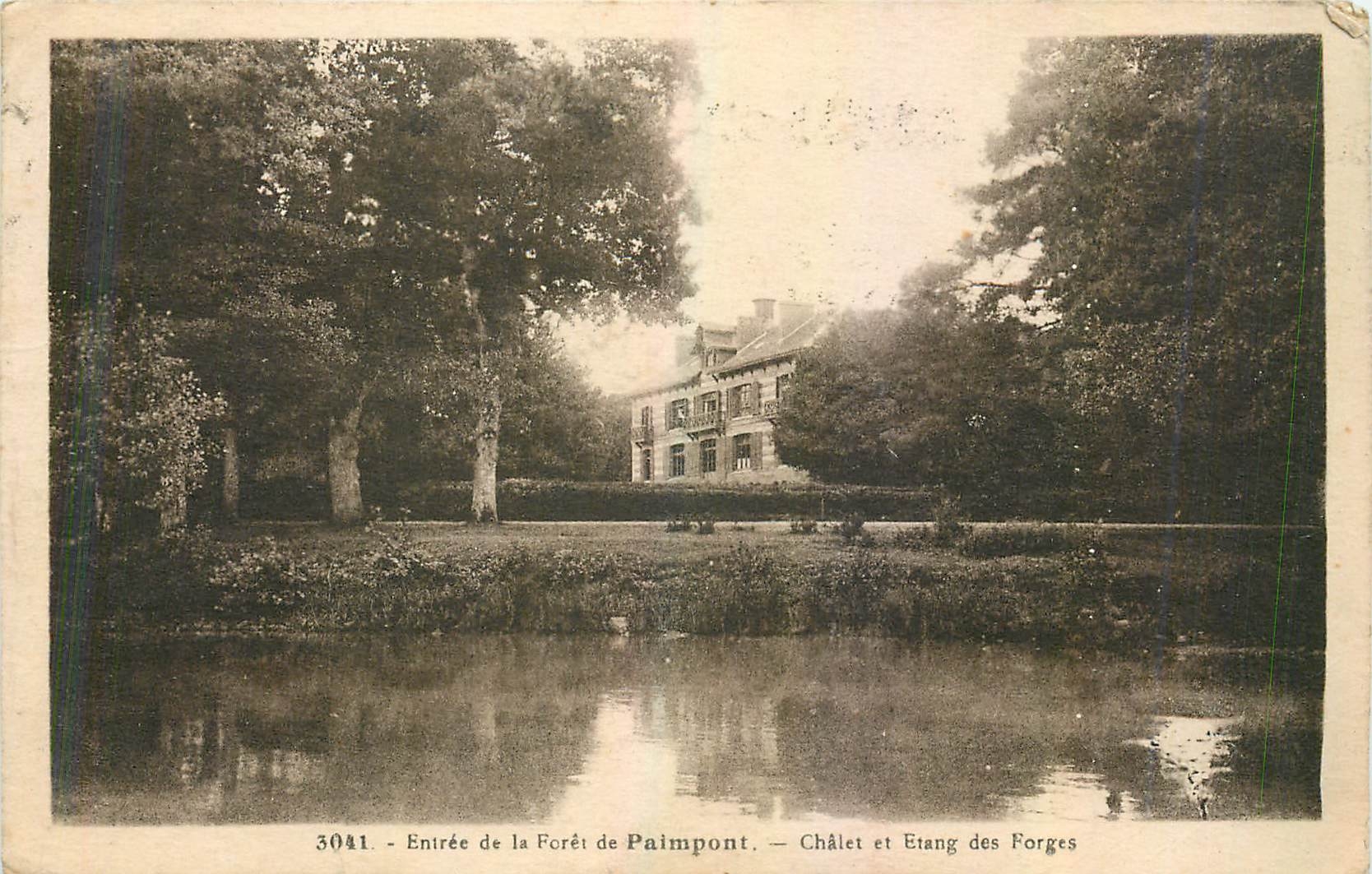 Entrée de la Forêt de Paimpont — Châtelet et Étang des Forges — n° 3041