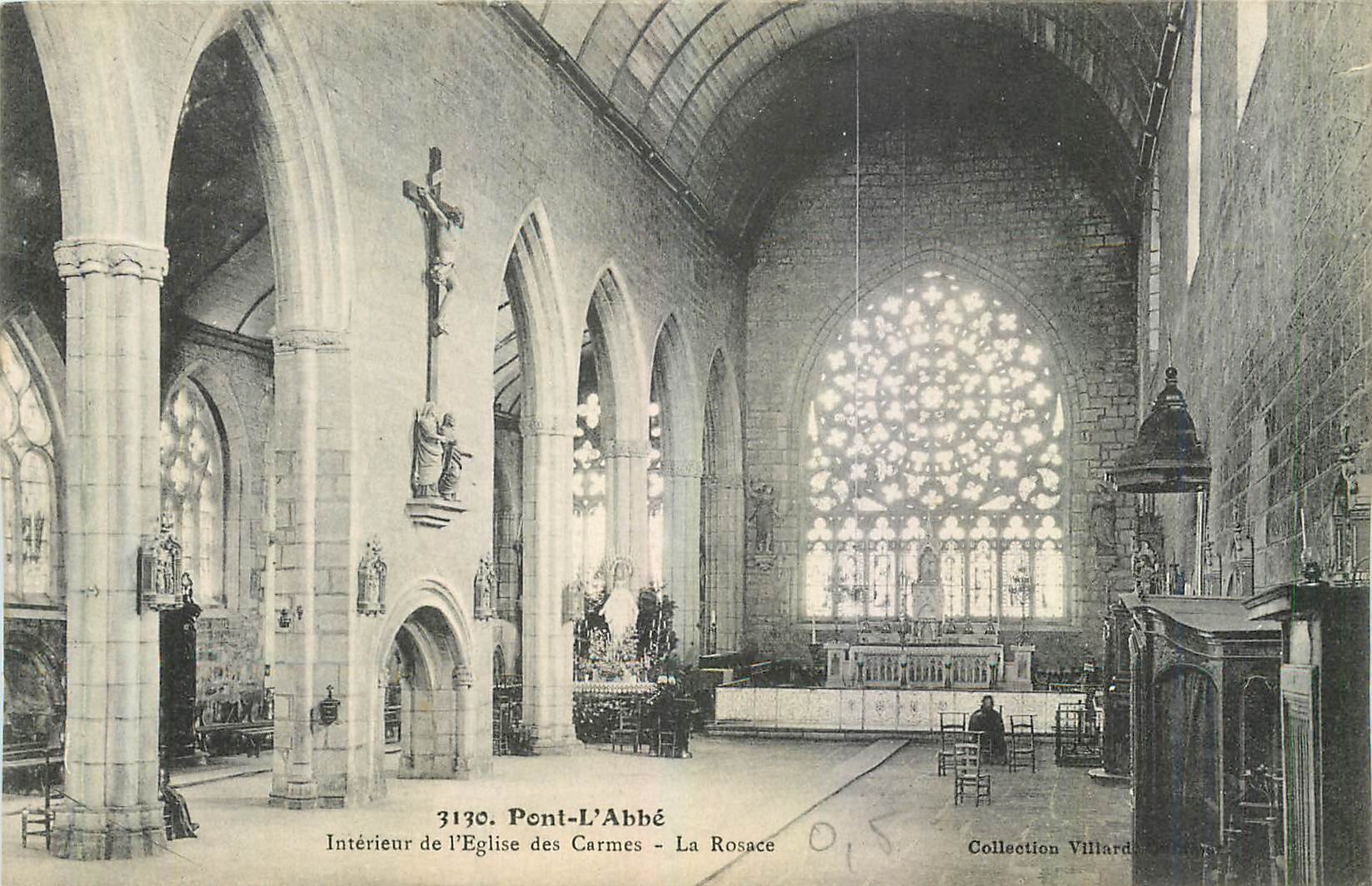 CPA Pont l'Abbe Interieur de l'Eglise des Carmes 
