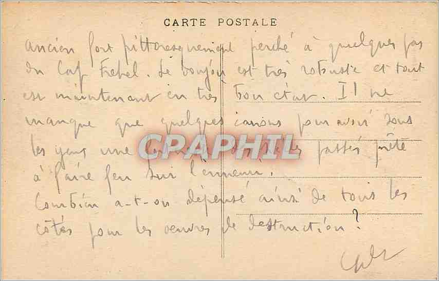 CPA Le Fort Lalatte C du N  — Rückseite