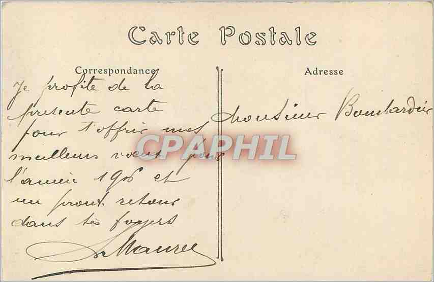 CPA Lamballe Vue prise du Chemin du cimetiere  — Rückseite