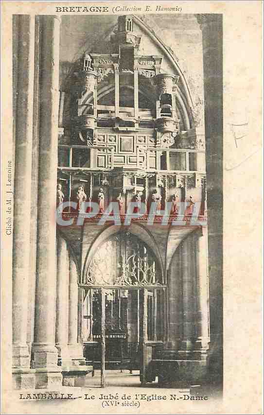 CPA Lamballe Le Jube de l'Eglise N Dame 