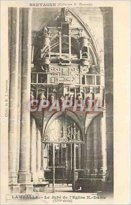CPA Lamballe Le Jube de l'Eglise N Dame 