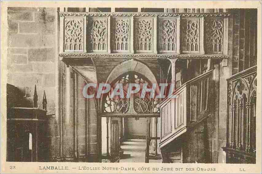 CPA Lamballe L'Eglise Notre Dame Cote du Jube dit des Orgues 