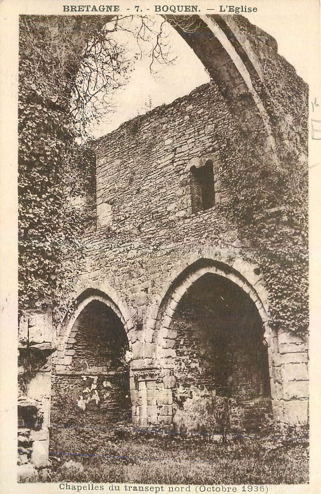 Boquen - L'Église - Chapelles du transept nord — Éditions d'Art Brameley, n°7