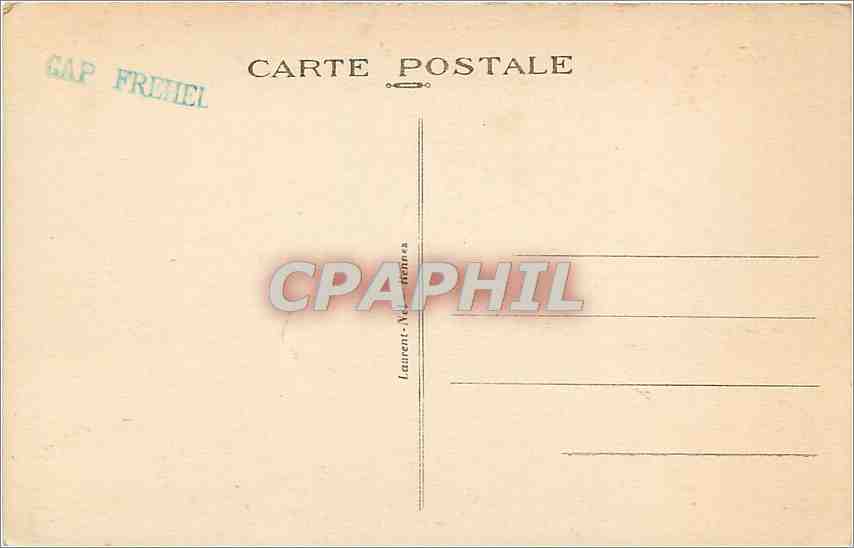 CPA Environs du Cap Frehel Le Fort La Latte  — Rückseite
