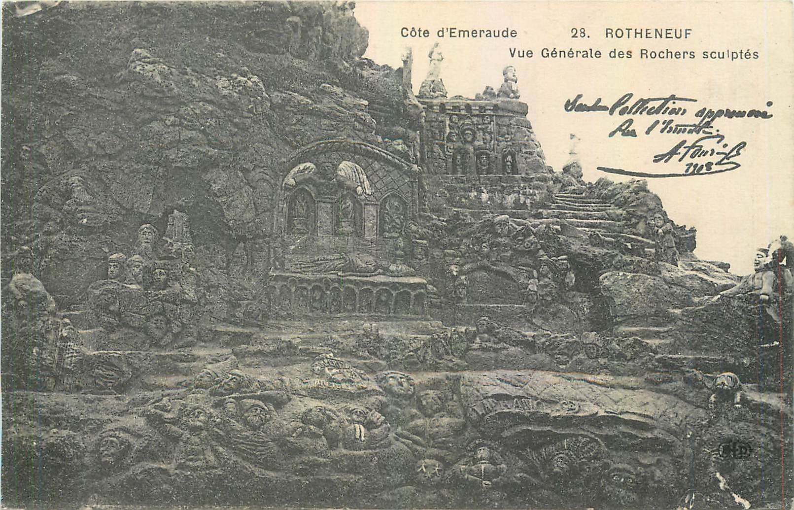 Côte d'Emeraude — Vue Générale des Rochers sculptés — Rotheneuf, n°23