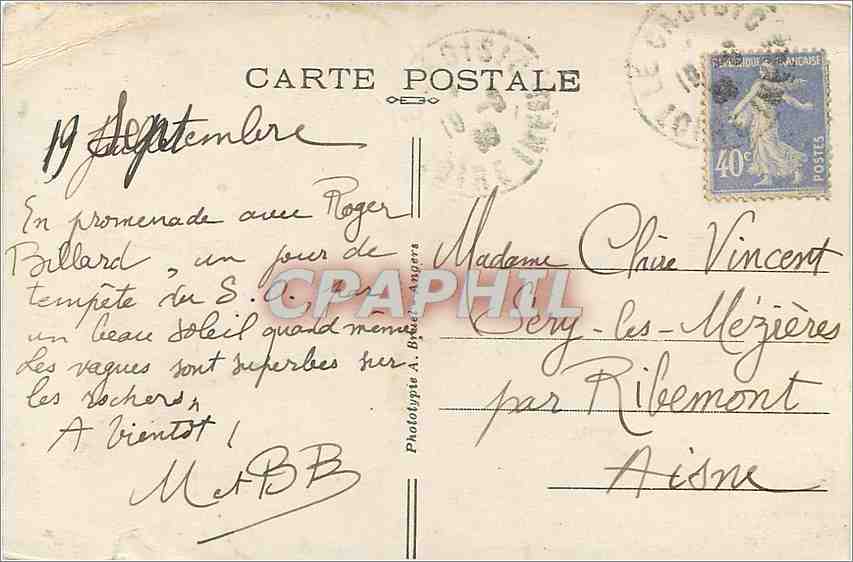CPA Le Croisic L'Estacade et la Grande Jetee Bateaux — Rückseite