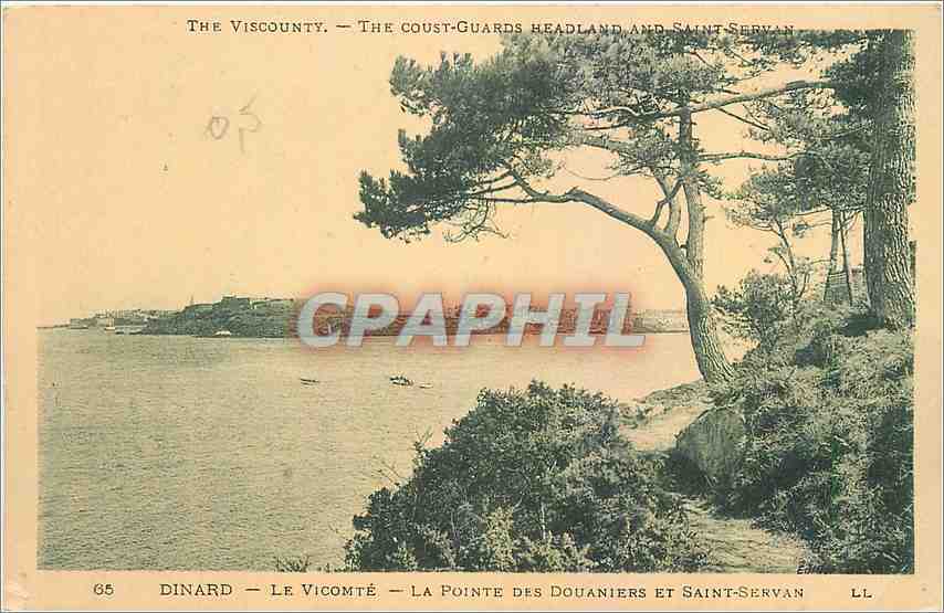 Dinard — Le Vicomté — La Pointe des Douaniers et Saint-Servan — Lévy et Neubruein, Paris