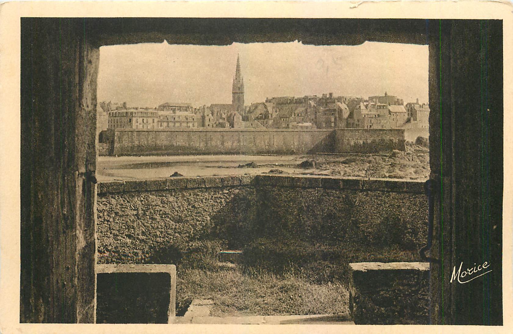 Saint-Malo (Bretagne) — vue du Fort National depuis l'Escalier — Morice
